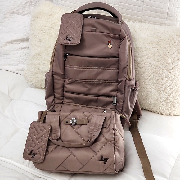 lug Handbags - Lug jitterbug and hopper work office set Sand Taupe